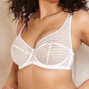 Beija London Stripes high apex unlined Z bra 1133 pink, 36F